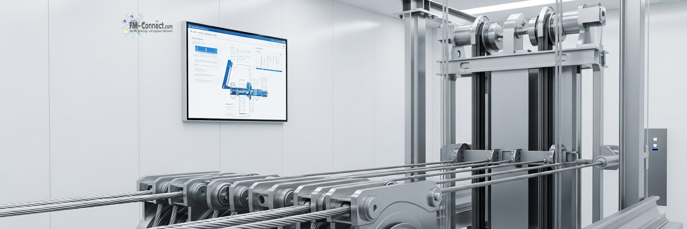 Grundlegende Funktionsprinzipien Aufzug Lastaufnahme und Ausgleichsprinzip Illustration