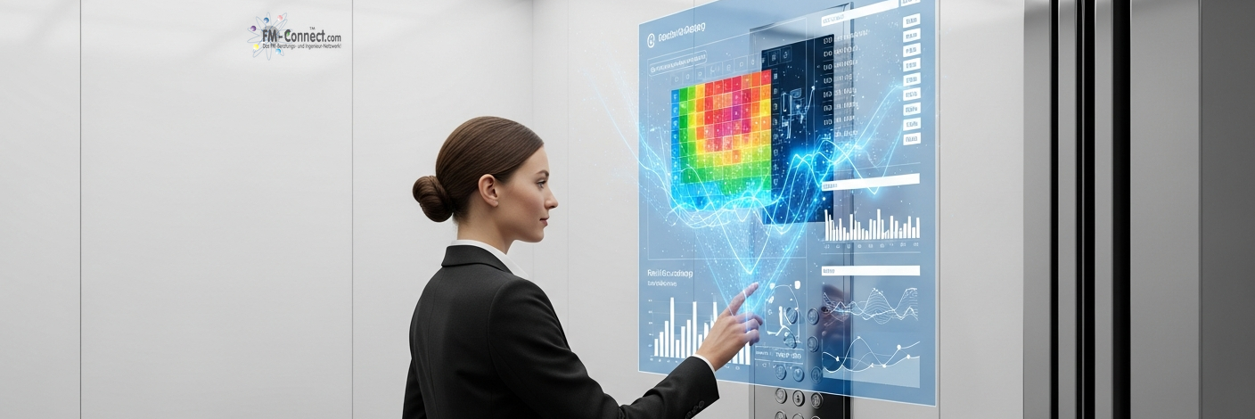 Nutzerinteraktion und Nutzungsverhalten im Aufzug visualisiert