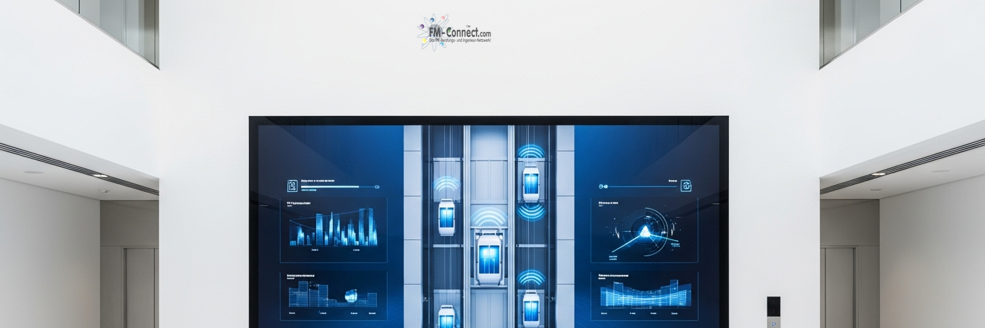 Integration von Aufzugsanlagen in Gebäude Architektur visualisiert