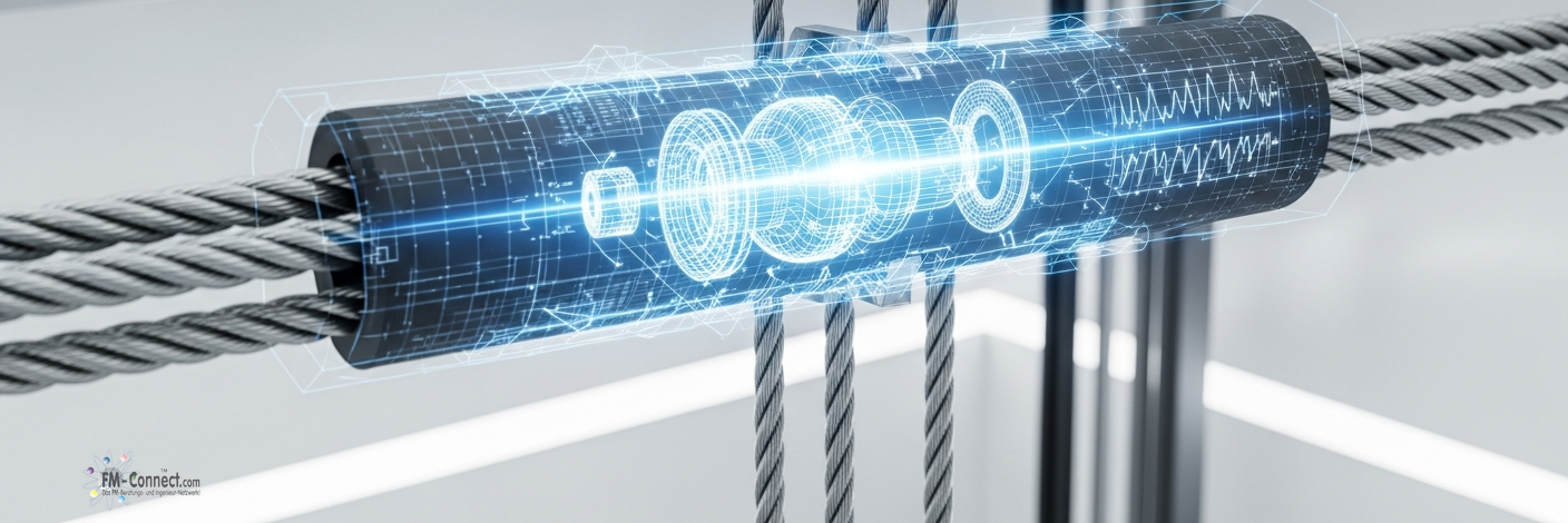 Zentrale physische Komponenten Aufzugsanlage Führungsschienen und Befestigungen