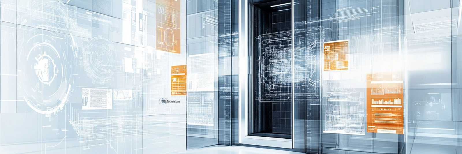 Aufzugtechniker bei Inspektion und Wartung des Aufzugsystems